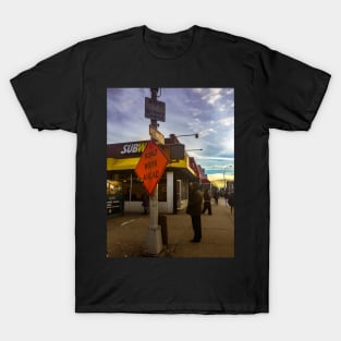 Road Work Ahead, Brooklyn T-Shirt